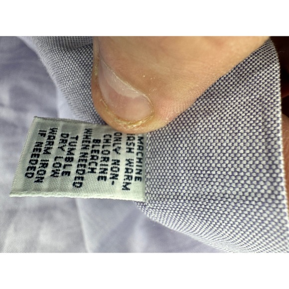 Ralph Lauren Classic Fit Oxford Shirt 18 Purple Button Down Pony Men  34 35 - Picture 7 of 10